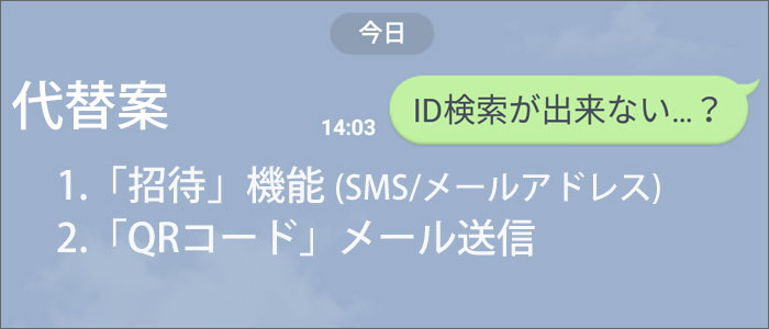 ID検索が出来ない時の代替案