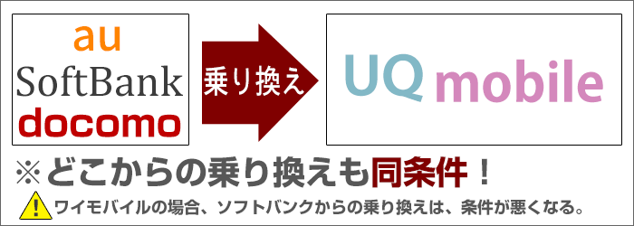 「au」からUQモバイルへの乗り換えが不利ではない