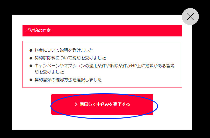 ワイモバイルのオンラインショップでの申し込みの手順18